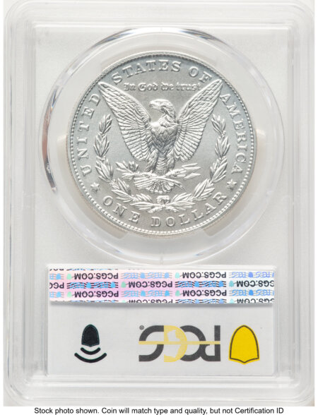 2021 S$1 Morgan Dollar, MS Blue Gradient 70 PCGS