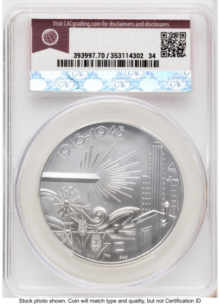 2026 Best of the Mint 1916 Mercury Silver Medal 1 oz First Day of Delivery Red Book 70 CACG
