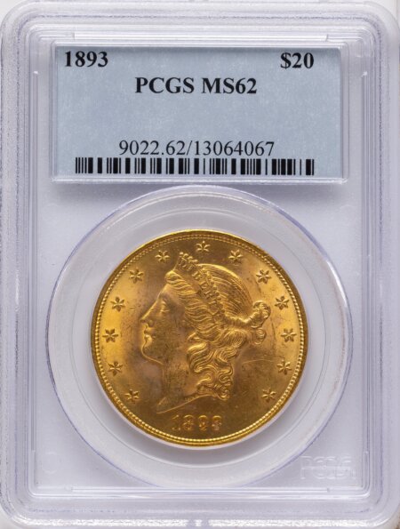 1893 $20 62 PCGS