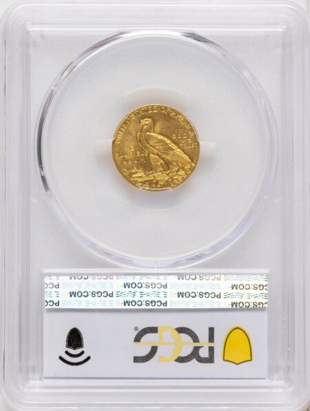 1908 $2 1/2 PCGS Secure 64 PCGS