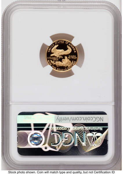 1996-W Proof Gold Eagle 1.85 oz Mike Castle 70 NGC