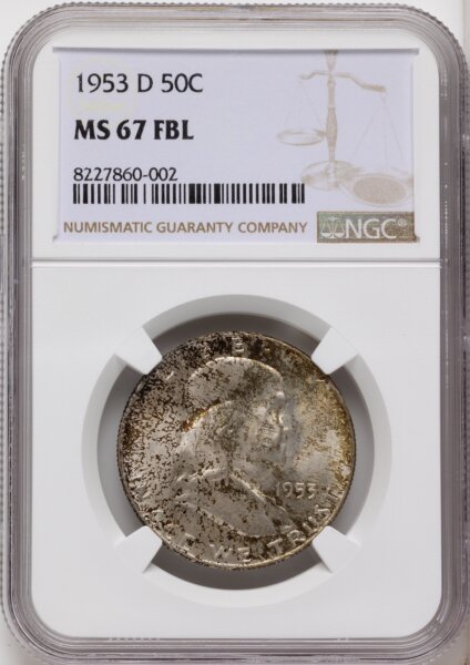 1953-D 50C, FL 67 NGC