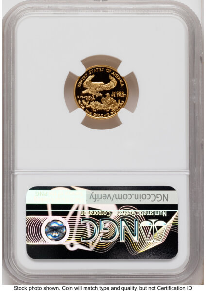 2002-W Proof Gold Eagle 1.85 oz Mike Castle 70 NGC