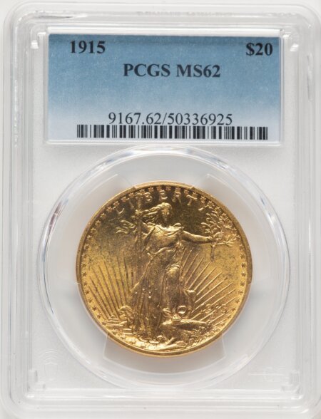 1915 $20 62 PCGS