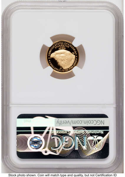 2021-W Type 2 Proof Gold Eagle 1.85 oz ER Mike Castle 70 NGC
