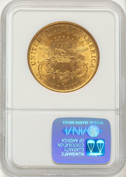 1896-S $20 Brown Label 63 NGC