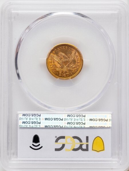 1873-S $2 1/2 PCGS Secure 62 PCGS