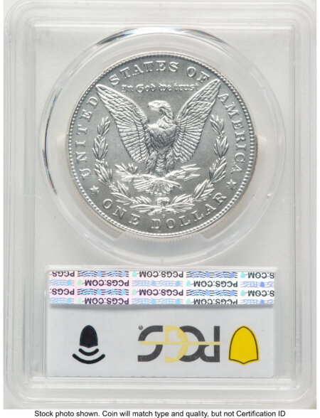 2021-D S$1 Morgan Dollar, MS Blue Gradient 70 PCGS