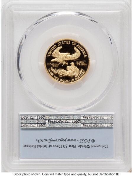 2017-W Proof Gold Eagle 1/4 oz FS Flag 70 PCGS