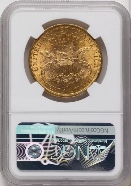 1877-S $20 CAC 61 NGC