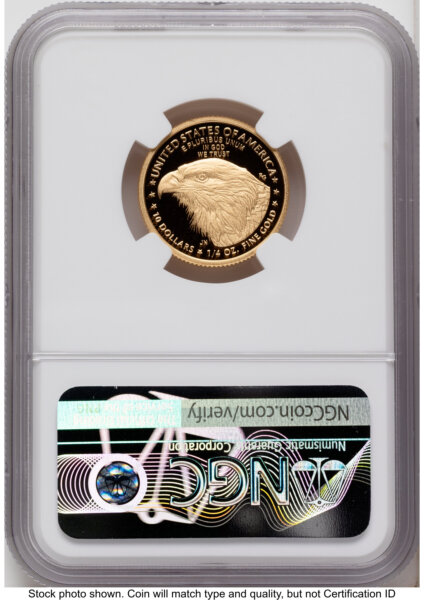 2021-W Type 2 Proof Gold Eagle 1/4 oz FDI 1ST 70 NGC