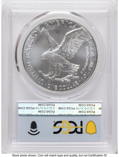 2025-(P) Silver Eagle (Privy Mark) FDI Flag 70 PCGS