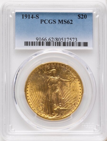 1914-S $20 62 PCGS