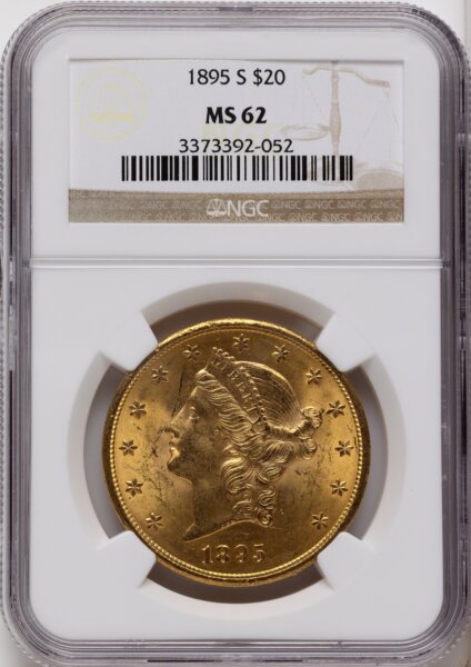 1895-S $20 62 NGC