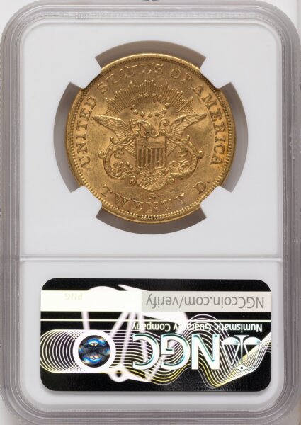 1862-S $20 55 NGC