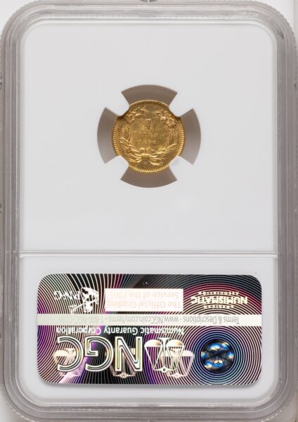 1856-S G$1 Type 2, MS 58 NGC