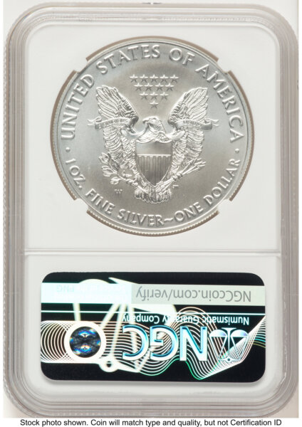 2019-W Burnished Silver Eagle 1 oz Jeff Garrett Red Book 70 NGC