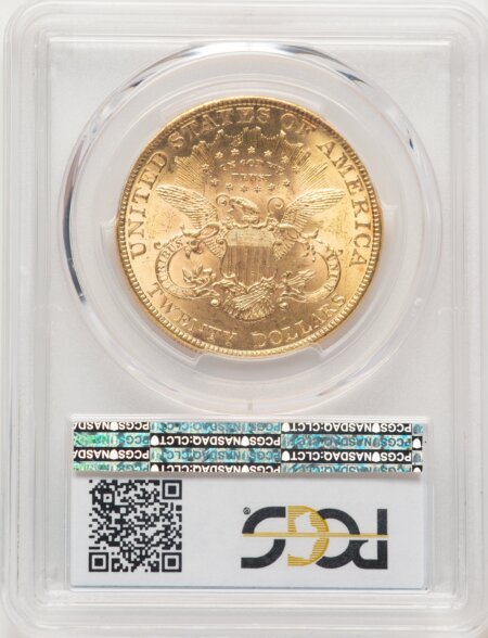 1889 $20 Blue Gradient 63 PCGS