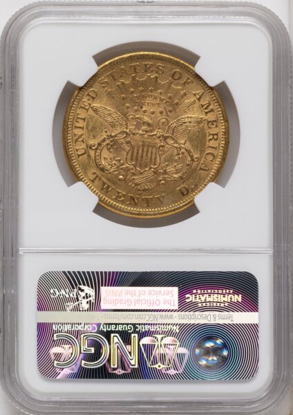 1876-S $20 CAC 58 NGC