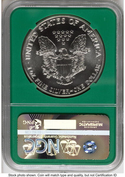 1990 Silver Eagle Monster Box From US Mint Sealed Box Green Core Label 70 NGC