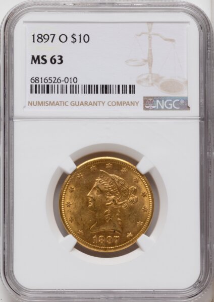 1897-O $10 63 NGC