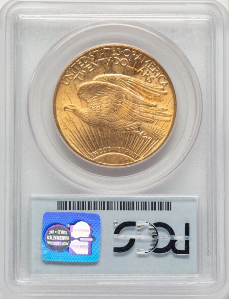 1911-S $20 Blue Label 62 PCGS