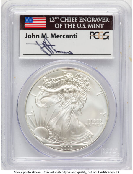 2013 Silver Eagle FS John Mercanti 70 PCGS