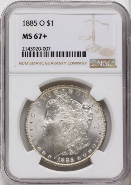 1885-O S$1 NGC Plus 67 NGC
