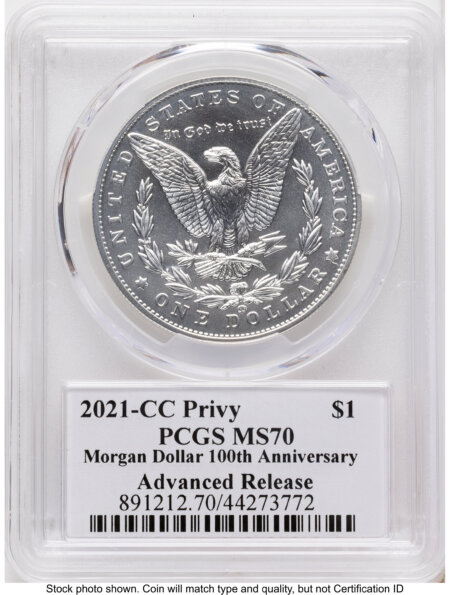 2021 S$1 6 Coin Morgan & Peace Dollar Set, MS AR Thomas Cleveland Americana 70 PCGS