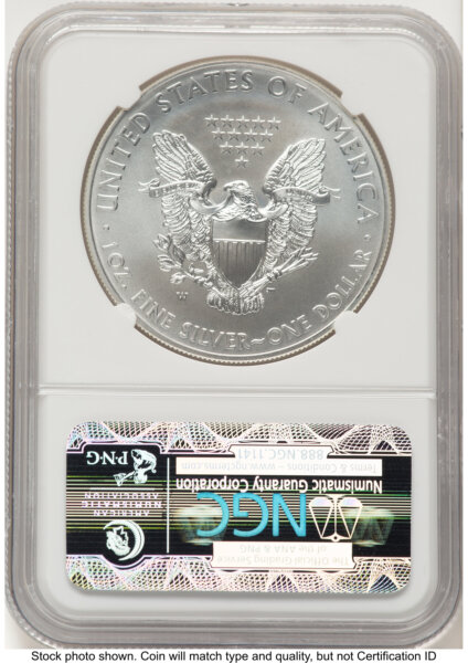 2012-W Burnished Silver Eagle 1 oz FR Blue 70 NGC