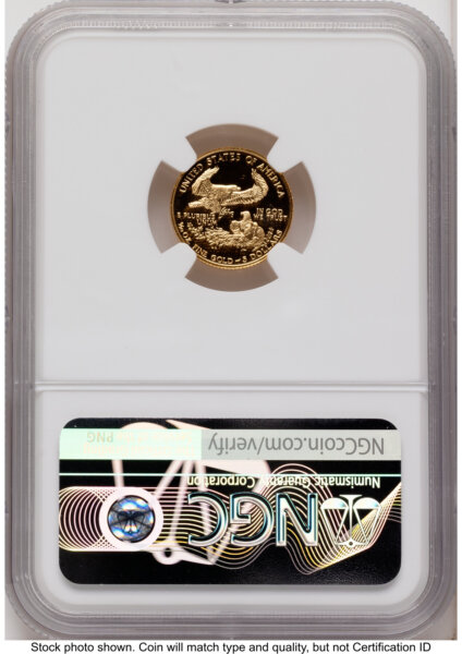 1990 Proof Gold Eagle 1.85 oz Mike Castle 70 NGC