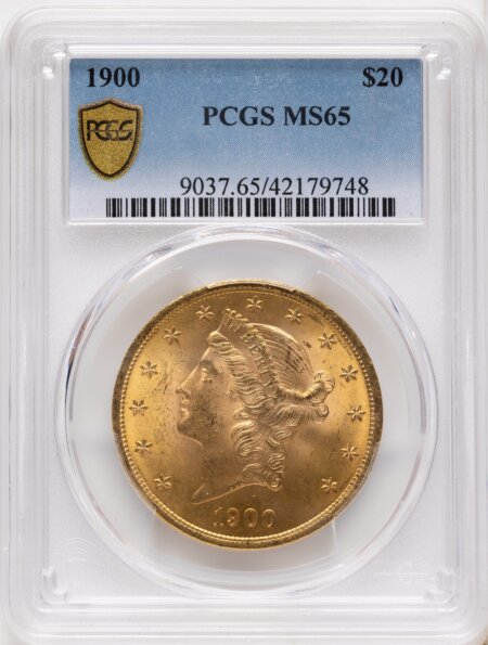1900 $20 PCGS Secure 65 PCGS