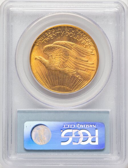 1908-D $20 NO MOTTO 65 PCGS