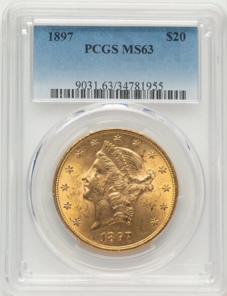 1897 $20 63 PCGS