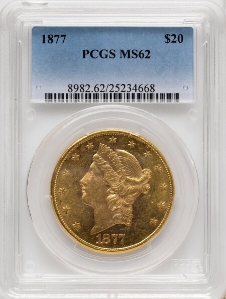 1877 $20 62 PCGS