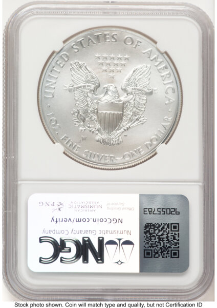 2014-W Burnished Silver Eagle 1 oz Jeff Garrett Red Book 70 NGC