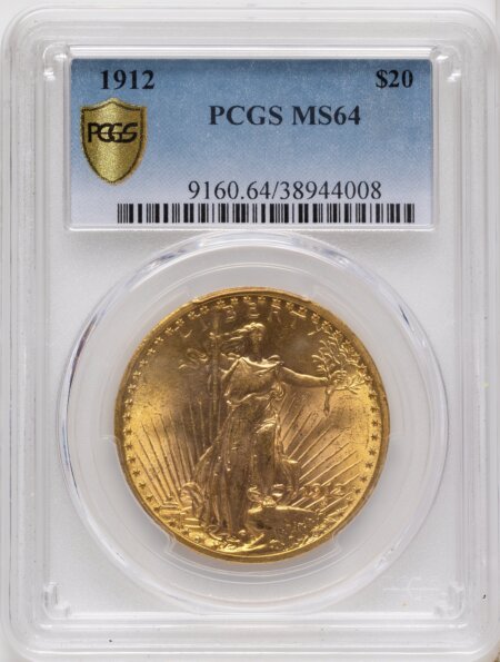 1912 $20 PCGS Secure 64 PCGS