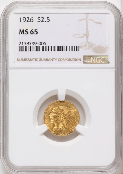 1926 $2 1/2 65 NGC