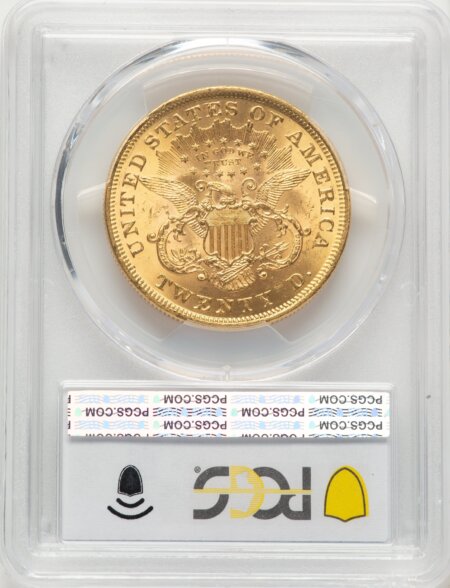 1873 $20 OPEN 3 PCGS Secure 63 PCGS