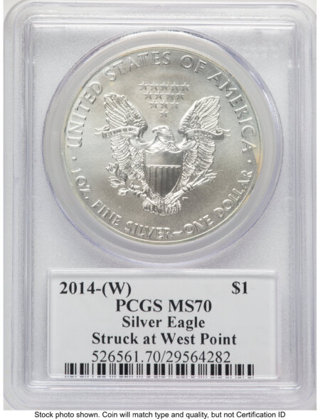 2014-(W) Silver Eagle Ed Moy 70 PCGS