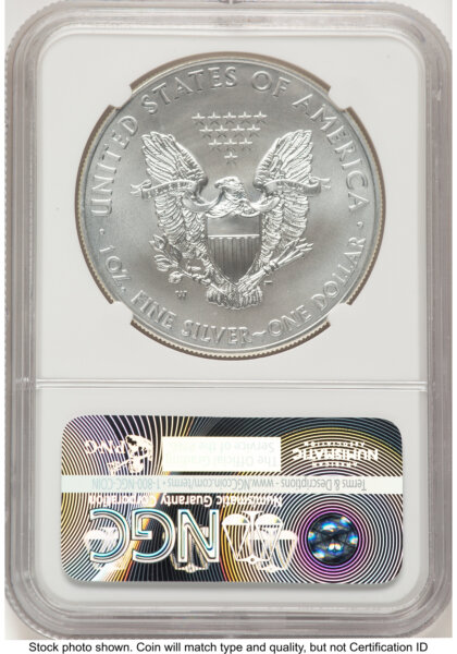 2012-W Burnished Silver Eagle 1 oz John Mercanti 70 NGC