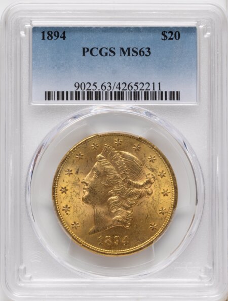 1894 $20 63 PCGS